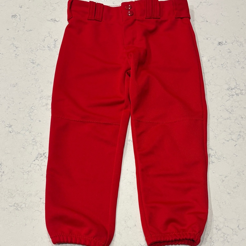 Kids Red softball pants